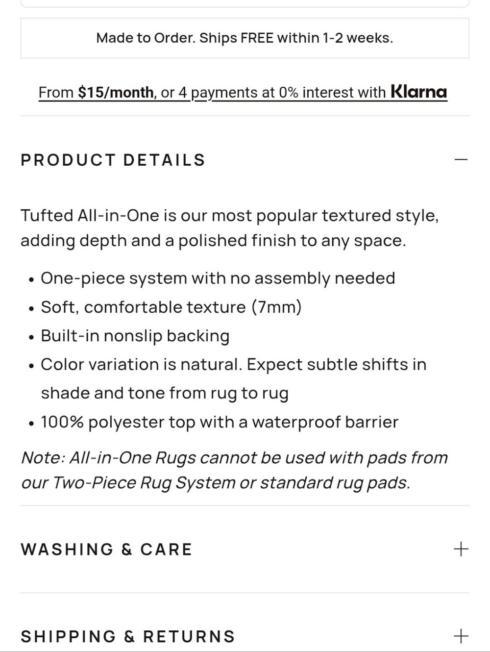 New Rug By RUGGABLE - Picture 4 of 4
